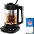 GoveeLife Smart Electric Kettle with Tea Infuser for Loose Leaf, 1.7 L Electric Tea Kettle with Brewing Program, Variable Temperature Control, 2 H Keep Warm & Auto Shut off, BPA Free, Sliver